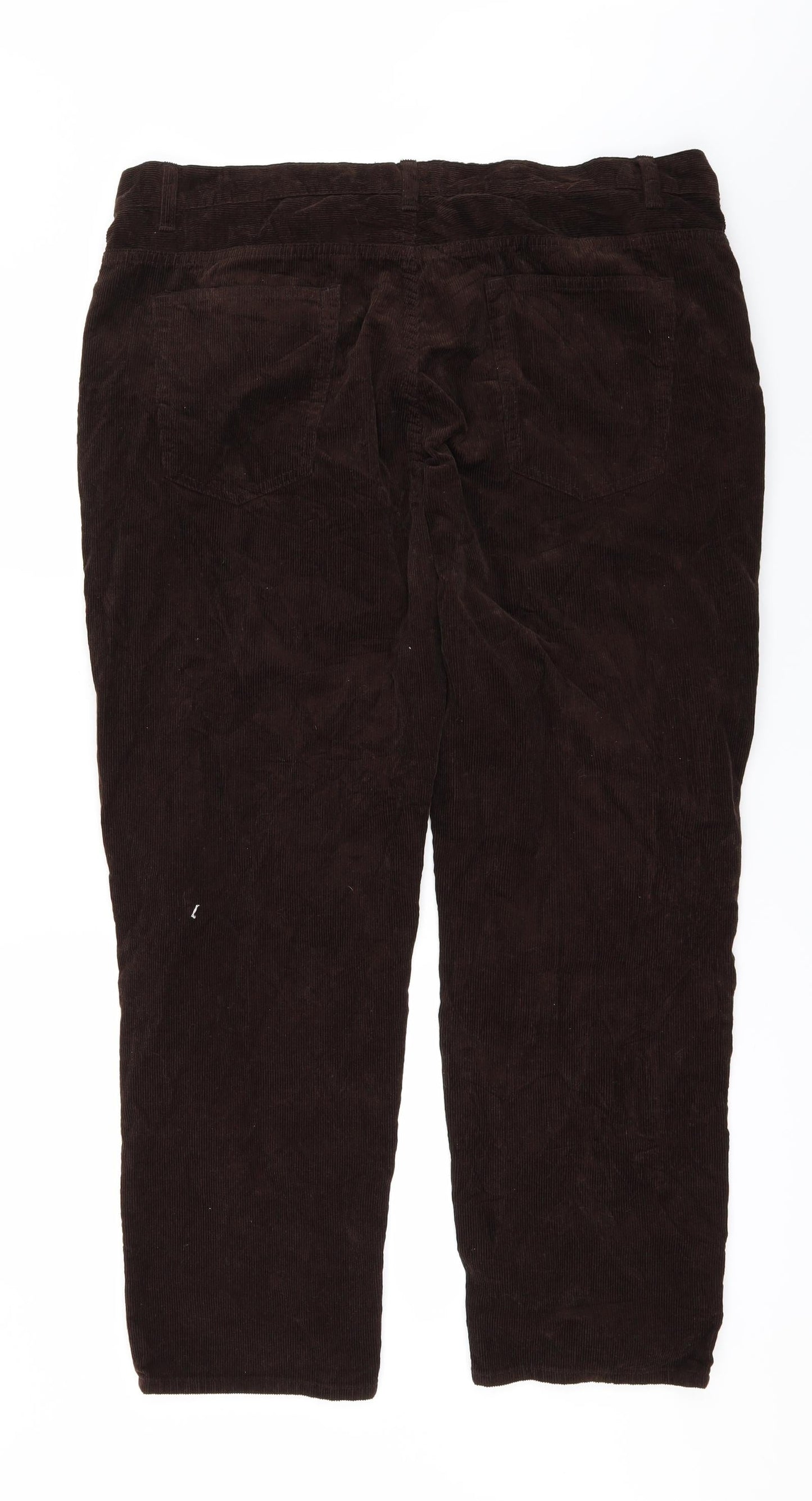 Womens UK Size 40 Easy Slim Fit Straight Brown Jeans
