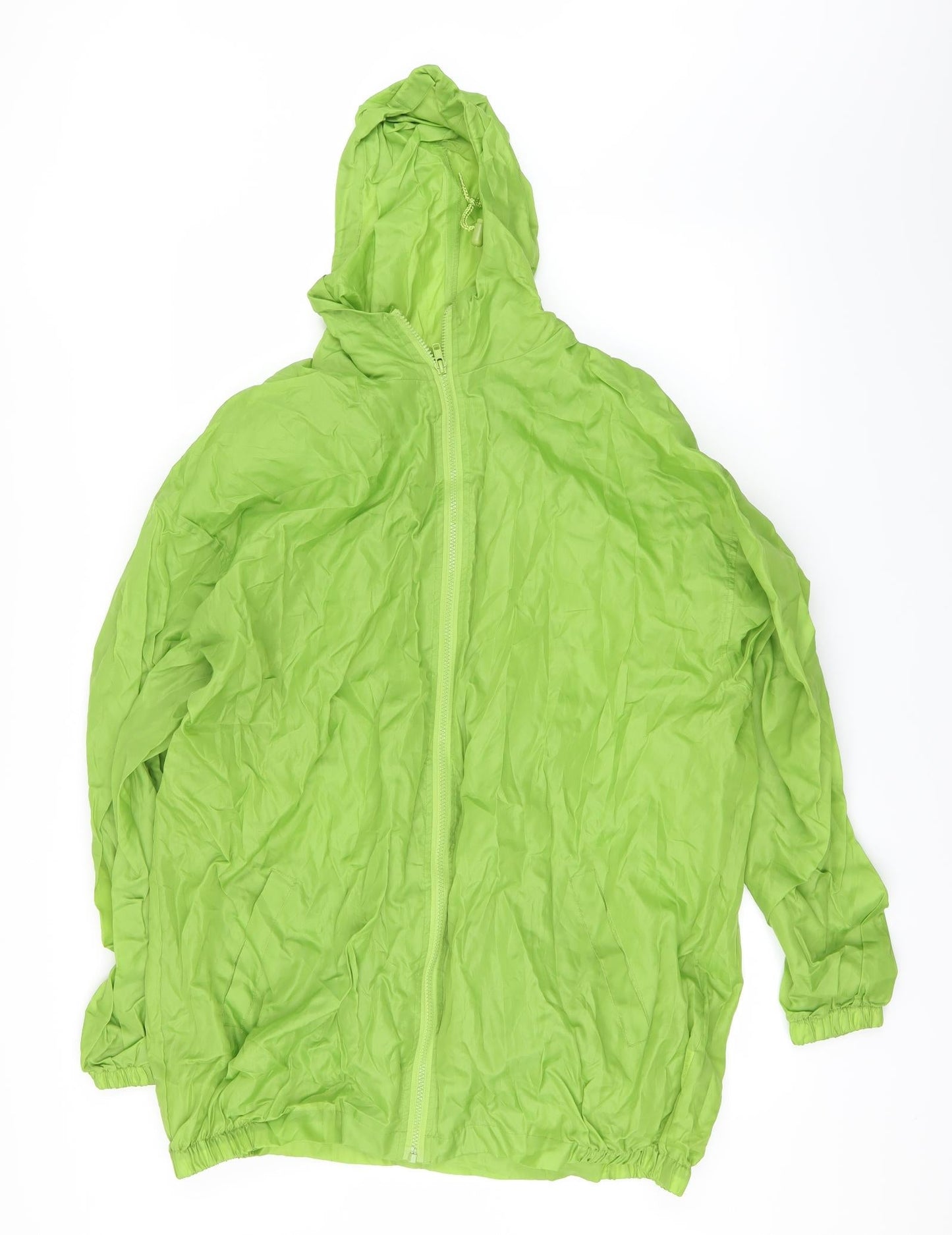 Mens UK Size XL Preworn Green Windbreaker Coat