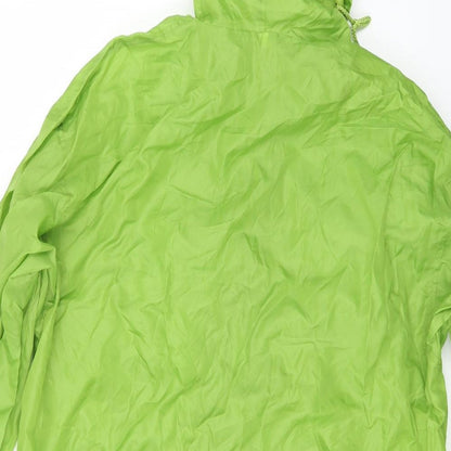 Mens UK Size XL Preworn Green Windbreaker Coat