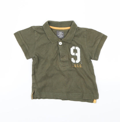 L.O.G.G Boys Green   Basic Dress Shirt Size 6-9 Months