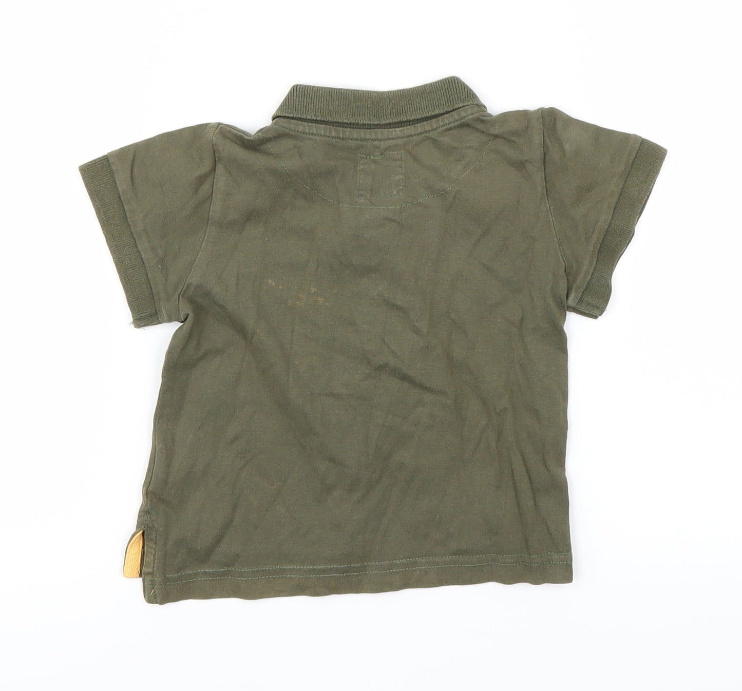L.O.G.G Boys Green   Basic Dress Shirt Size 6-9 Months