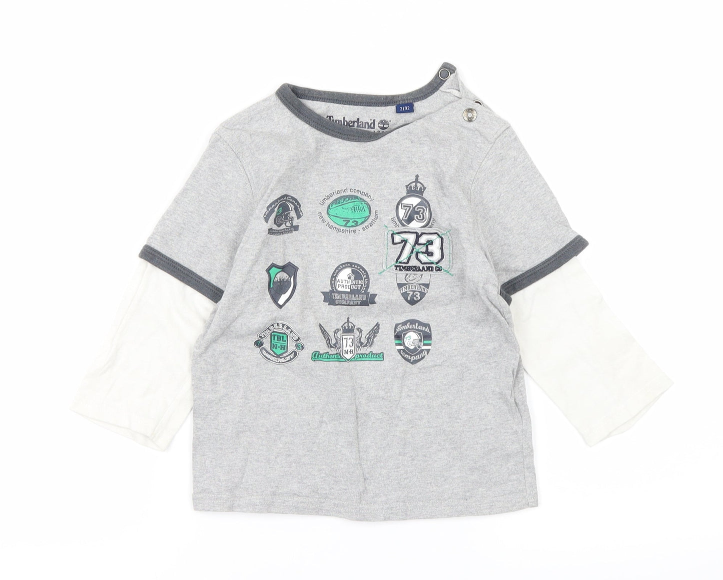 Timberland Boys Grey   Basic T-Shirt Size 2 Years