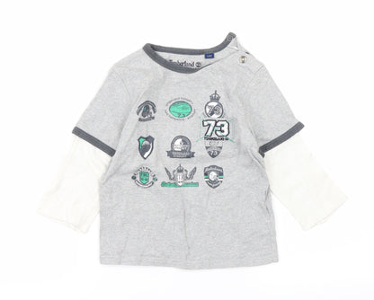 Timberland Boys Grey   Basic T-Shirt Size 2 Years