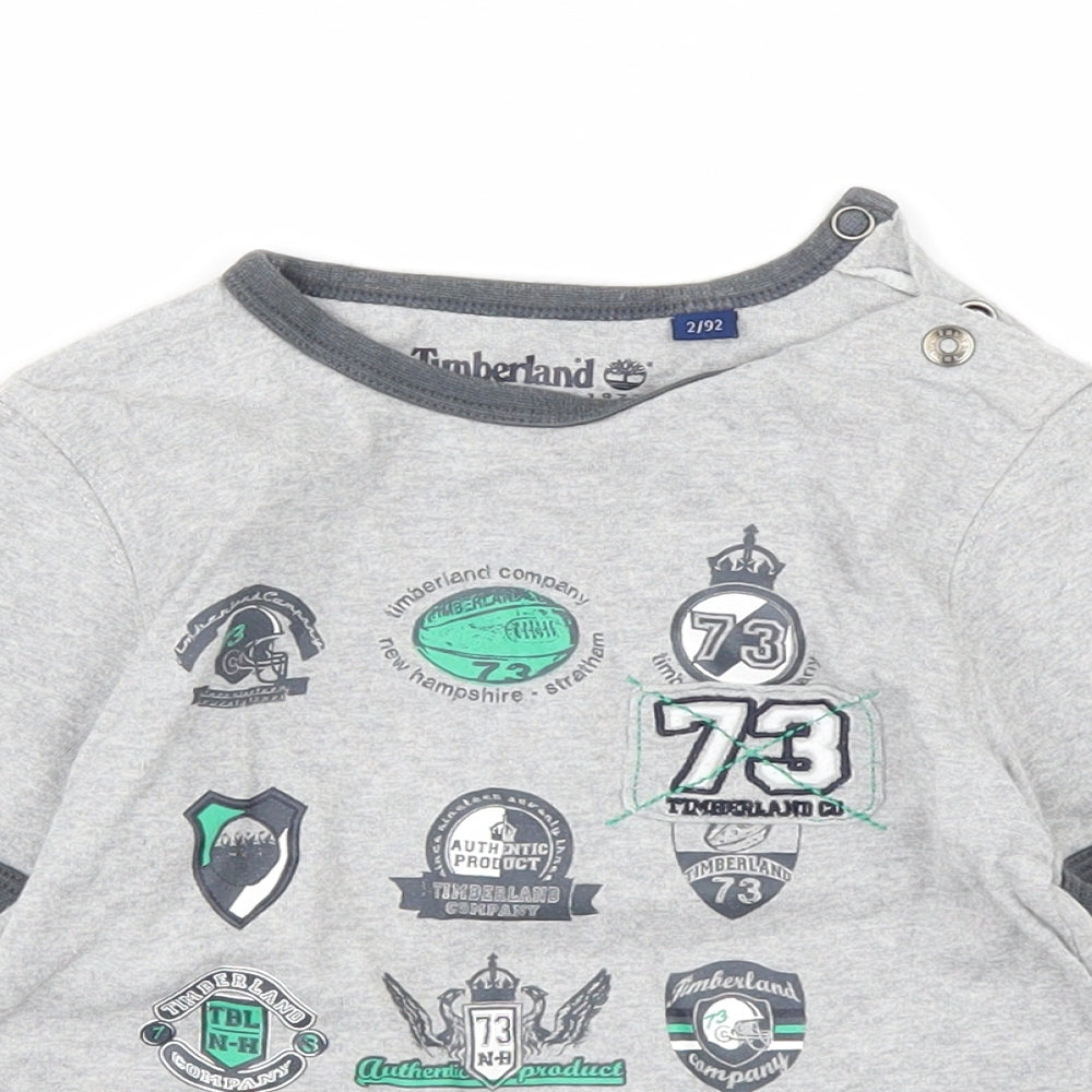 Timberland Boys Grey   Basic T-Shirt Size 2 Years