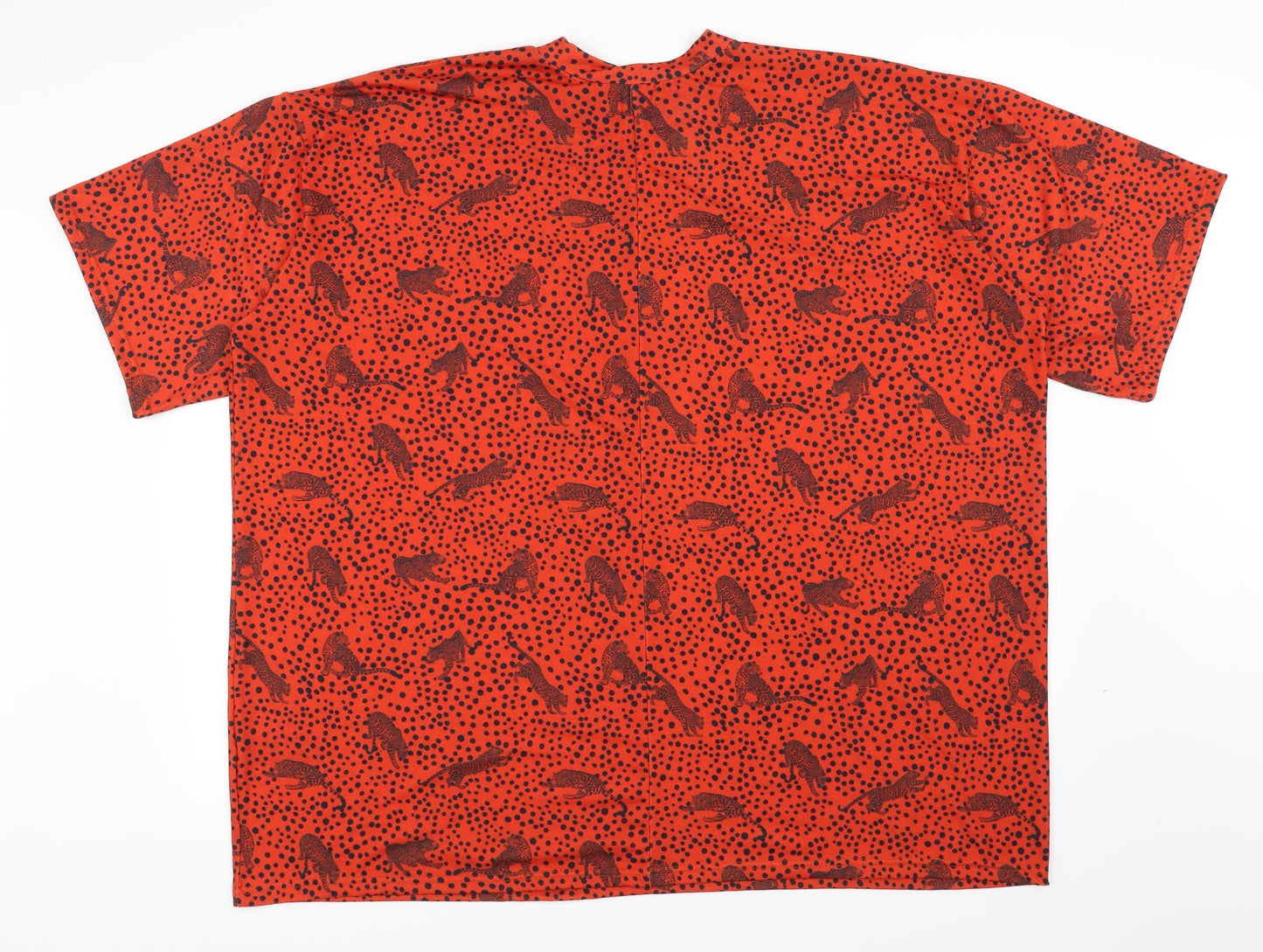 ASOS Womens Red Animal Print  Slip Dress  Size 10  - Relaxed