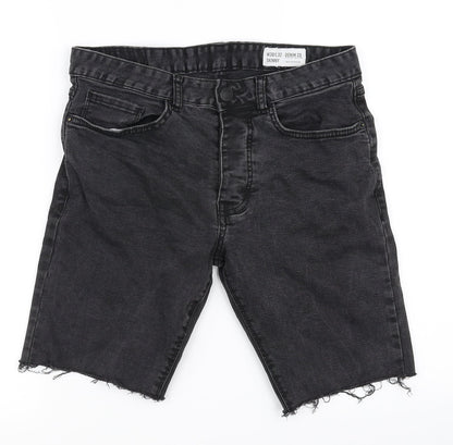 denim Co Womens Black   Cut-Off Shorts Size 30