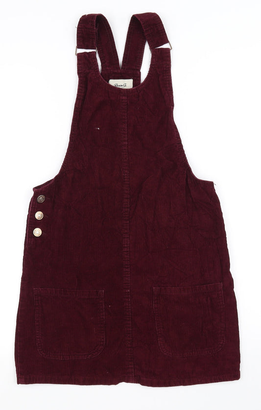 denim Co Womens Red   Pinafore/Dungaree Dress  Size 6