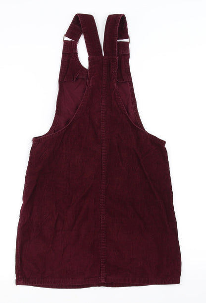 denim Co Womens Red   Pinafore/Dungaree Dress  Size 6