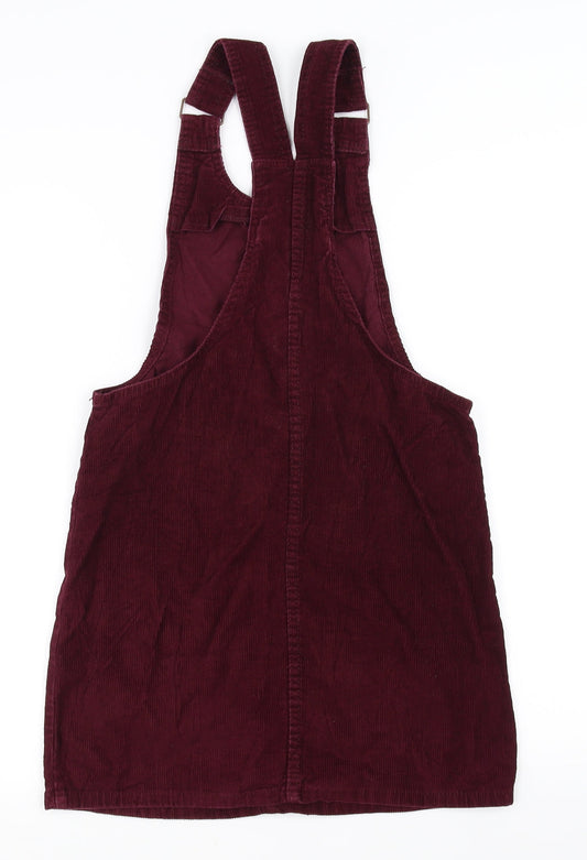 denim Co Womens Red   Pinafore/Dungaree Dress  Size 6