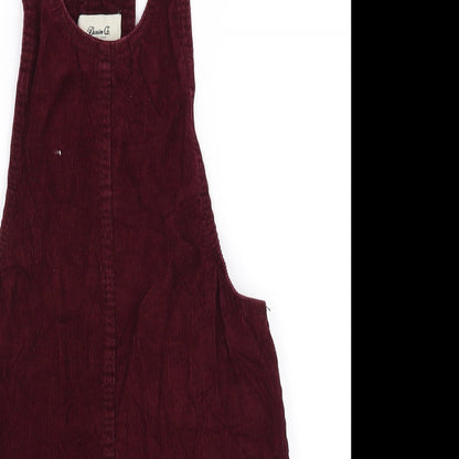 denim Co Womens Red   Pinafore/Dungaree Dress  Size 6