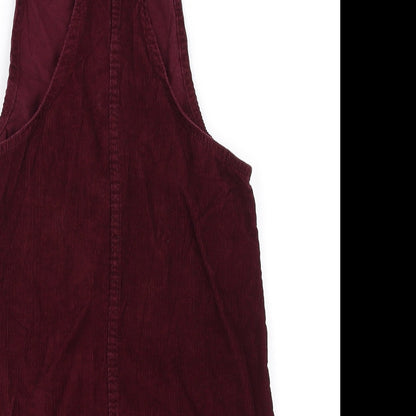 denim Co Womens Red   Pinafore/Dungaree Dress  Size 6