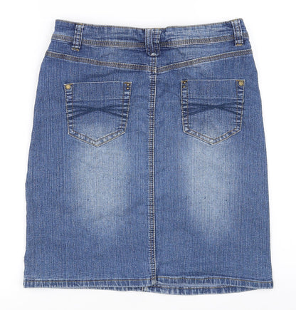 BHS Womens Black   A-Line Skirt Size 8