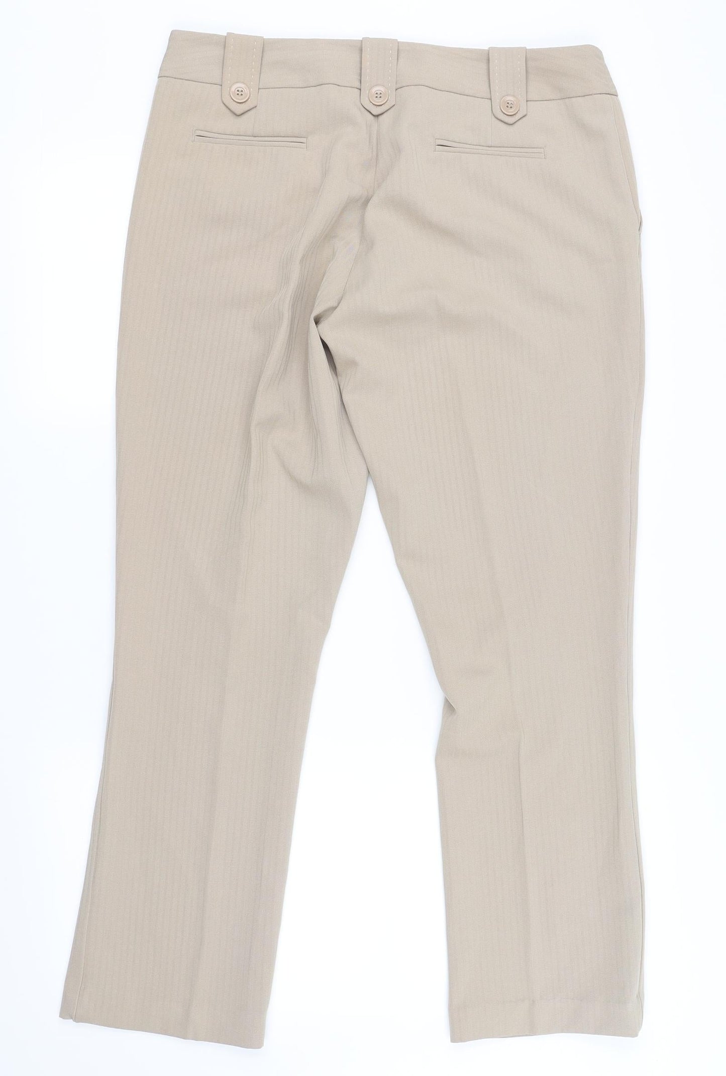 Womens UK Size 34 in South Regular Fit  Beige Trousers