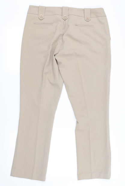 Womens UK Size 34 in South Regular Fit  Beige Trousers