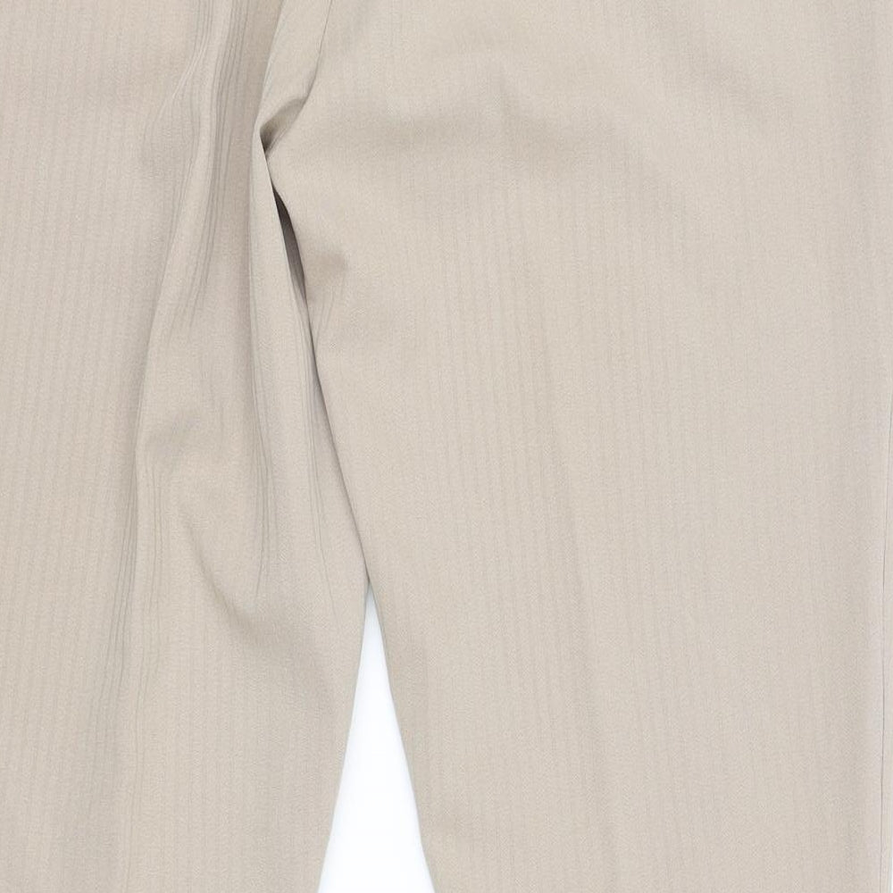 Womens UK Size 34 in South Regular Fit  Beige Trousers