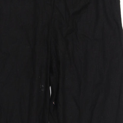 Womens UK Size 34 in Preworn Regular Fit Sweatpants Black Trousers