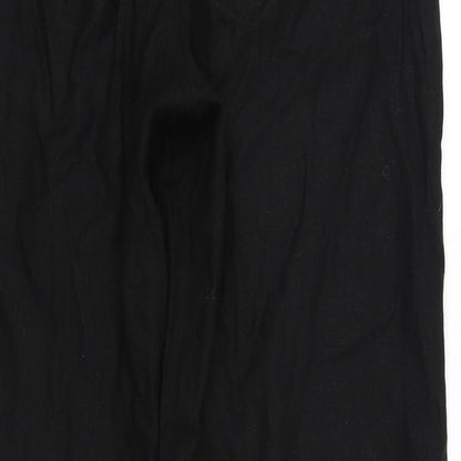 Womens UK Size 34 in Preworn Regular Fit Sweatpants Black Trousers