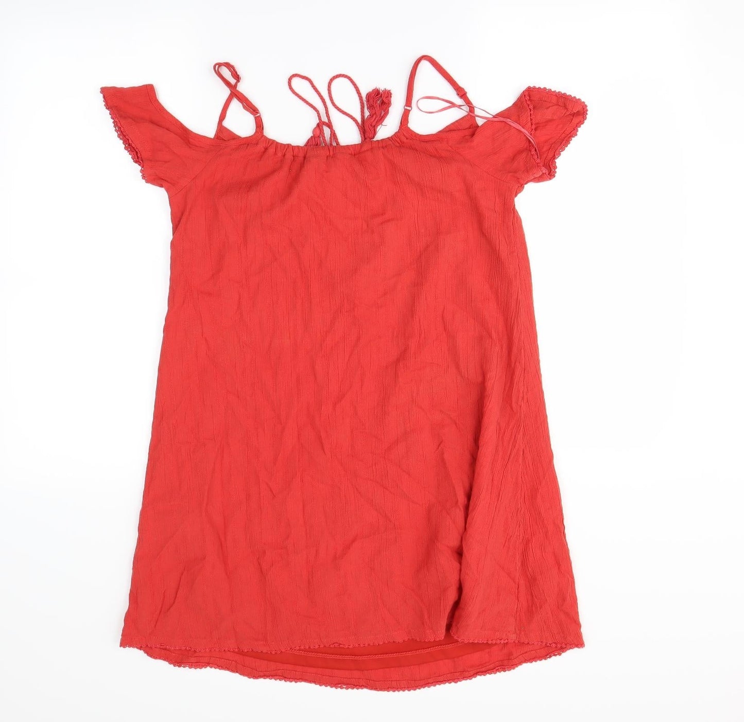 Womens UK Size 6 new look Red Basic Blouse