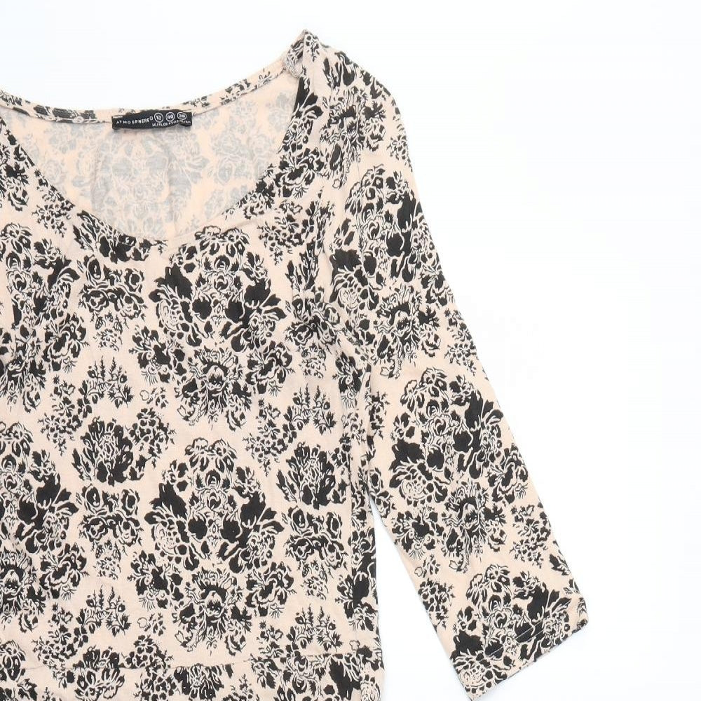 Primark Womens Beige Geometric  Fit & Flare  Size 12