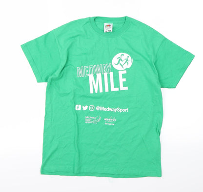 Fruit of the Loom Boys Green   Basic T-Shirt Size 10 Years