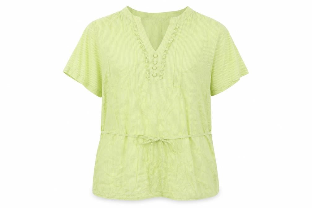 Womens UK Size M being casual Green Basic Blouse