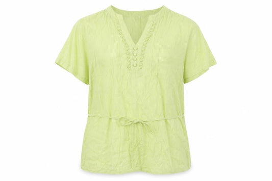 Womens UK Size M being casual Green Basic Blouse