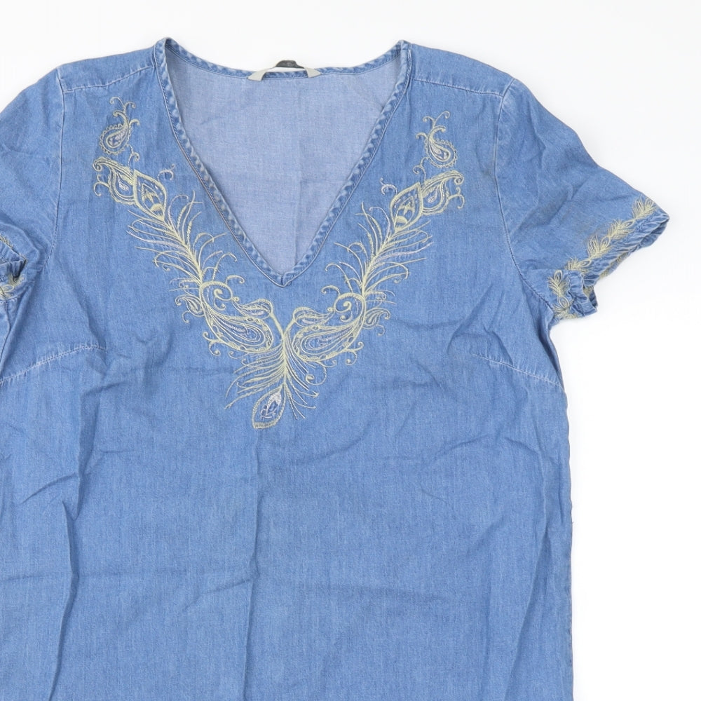 George Womens Blue  Denim Mini  Size 8