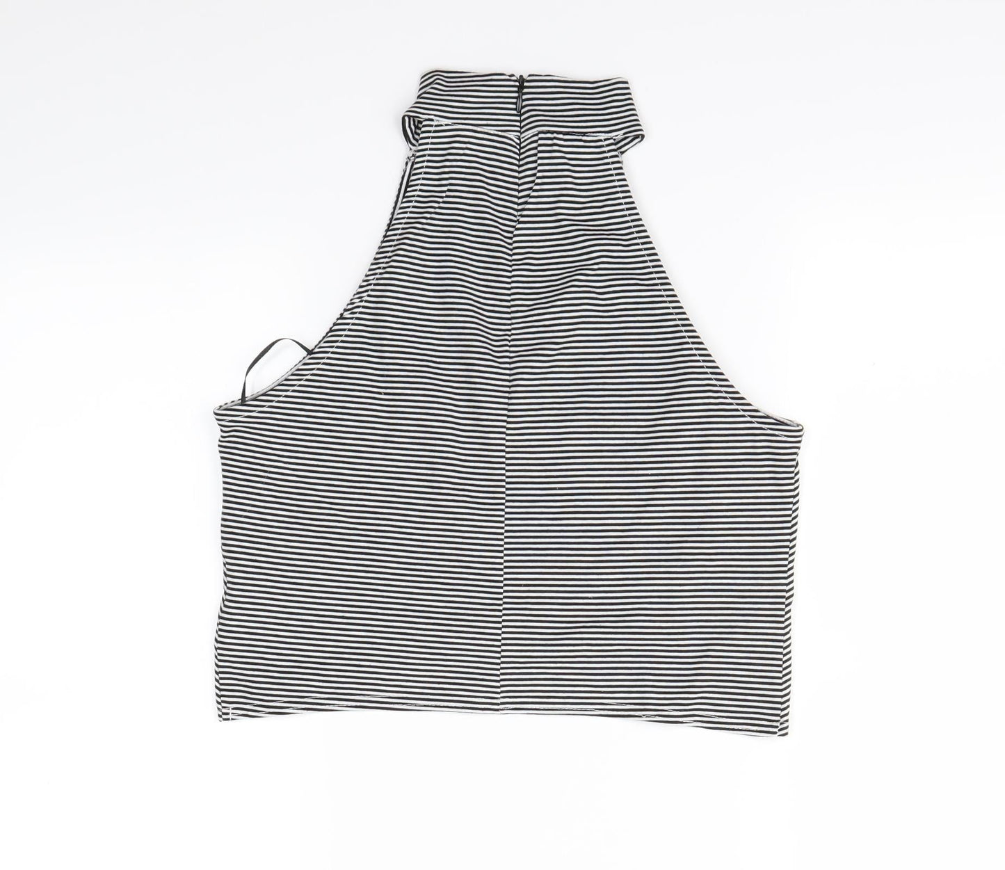 Lustre Womens Black Striped  Basic Tank Size 12