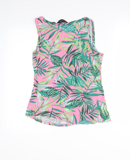 Womens UK Size 8 Dorothy Perkins Pink Basic Tank