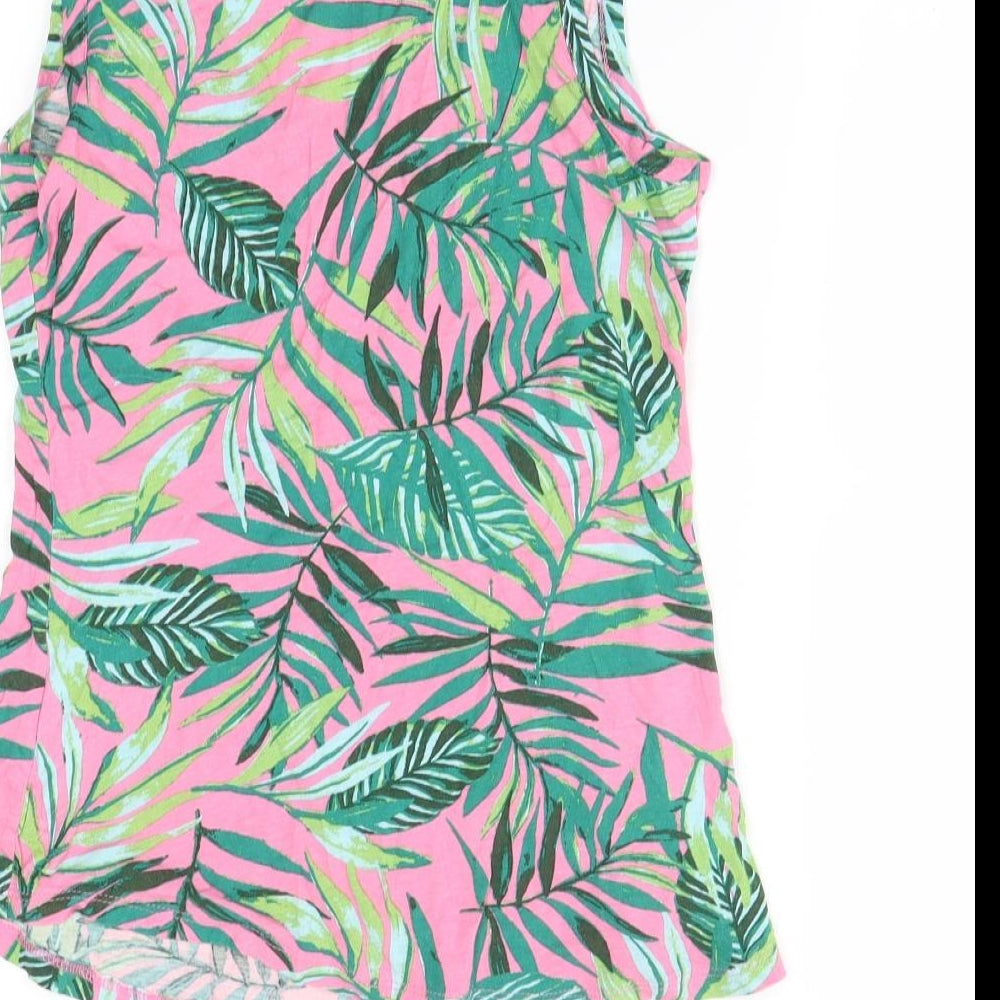 Womens UK Size 8 Dorothy Perkins Pink Basic Tank