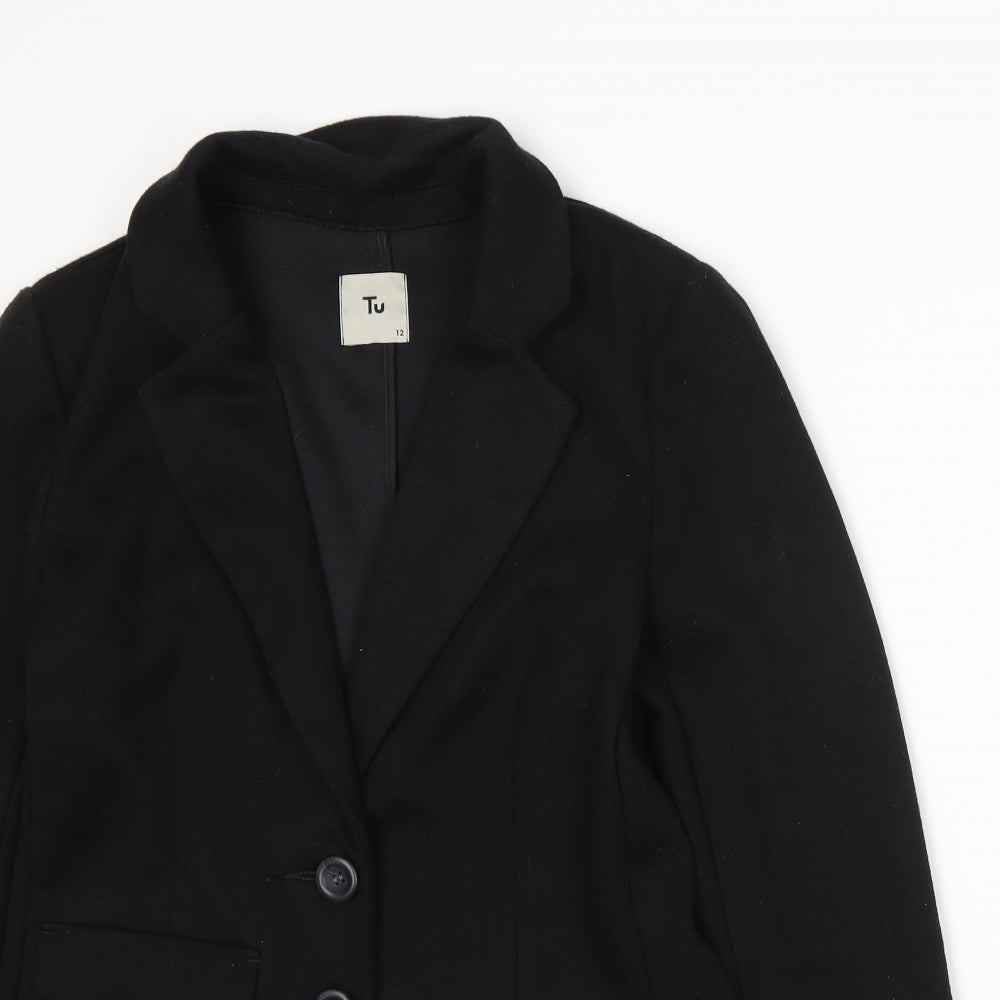 TU Womens Black   Jacket Blazer Size 12