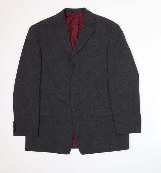 Angelo Litrico Mens Grey   Jacket Suit Jacket Size L