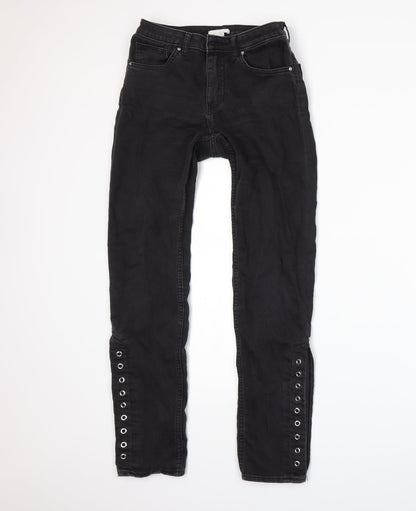 H&M Womens Grey   Skinny Jeans Size 10 L28 in