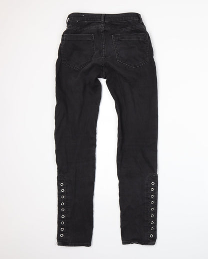 H&M Womens Grey   Skinny Jeans Size 10 L28 in