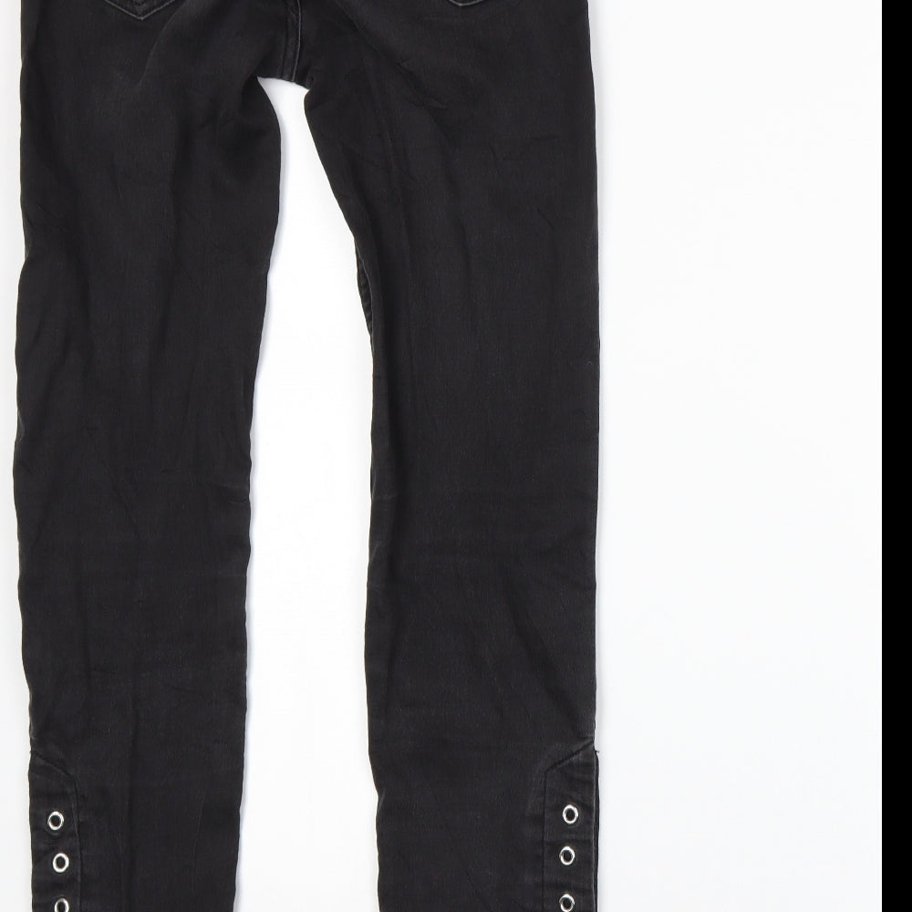 H&M Womens Grey   Skinny Jeans Size 10 L28 in