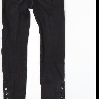 H&M Womens Grey   Skinny Jeans Size 10 L28 in
