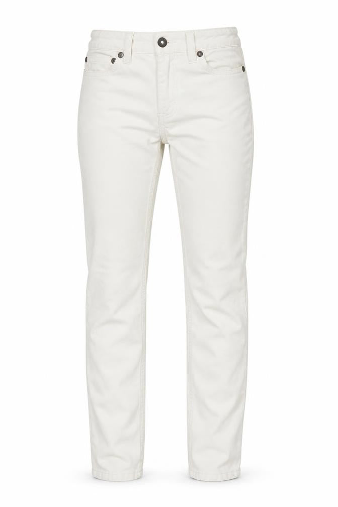 Womens UK Size 4 Johnnie B Regular Fit Skinny White Jeans