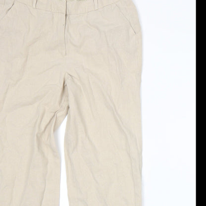 BM Womens Beige   Trousers  Size 12 L26 in
