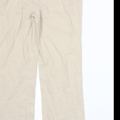 BM Womens Beige   Trousers  Size 12 L26 in