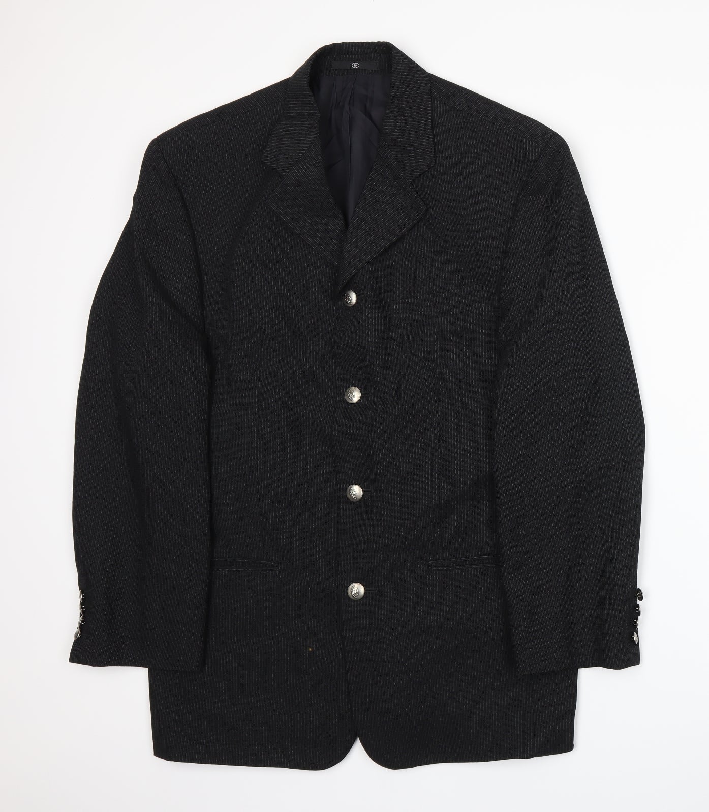 Mens UK Size M Ciro Citterio Regular Black Suit Jacket