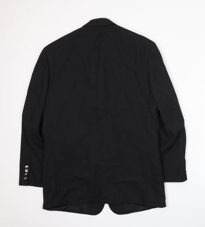 Mens UK Size M Ciro Citterio Regular Black Suit Jacket