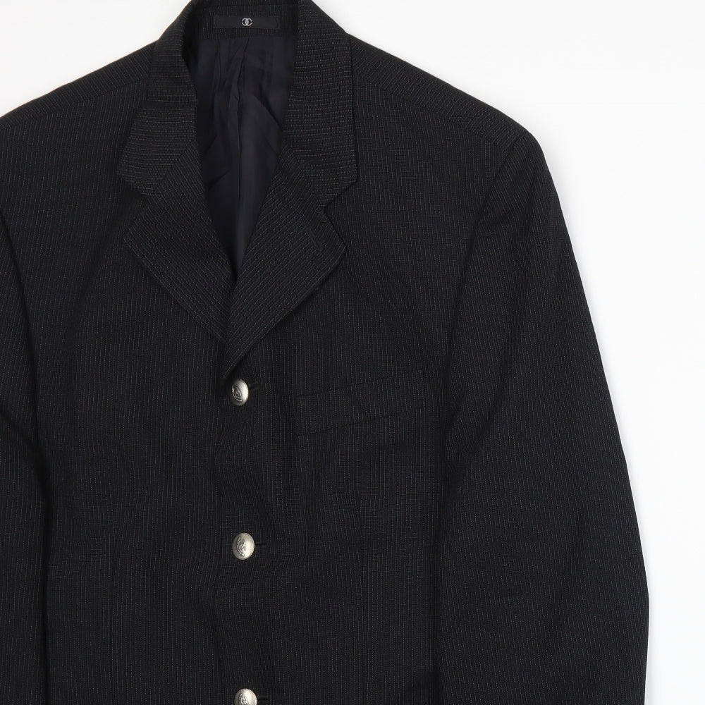 Mens UK Size M Ciro Citterio Regular Black Suit Jacket