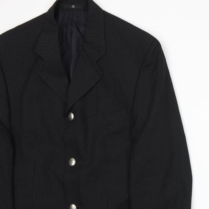 Mens UK Size M Ciro Citterio Regular Black Suit Jacket