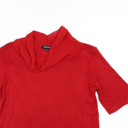 MORE & MORE Womens Red  Knit Pullover Jumper Size 12
