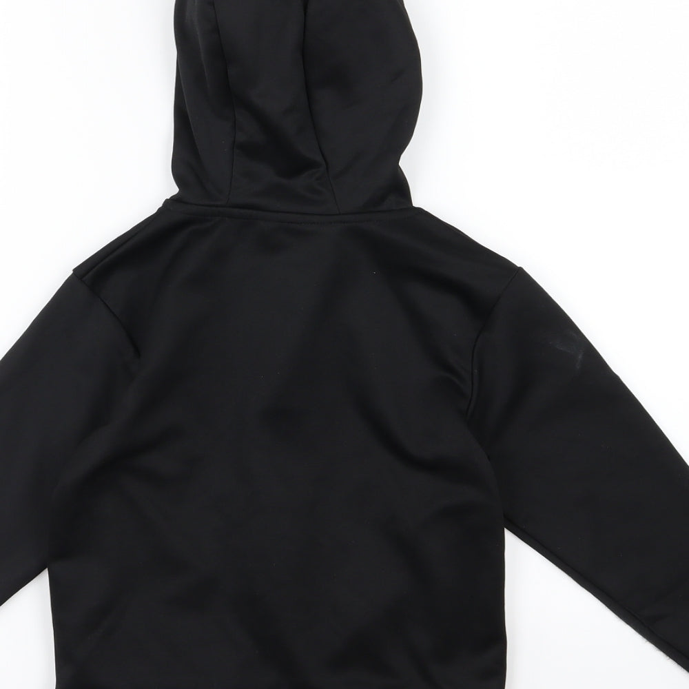 Peacocks Boys Black  Jersey Full Zip Hoodie Size 6-7 Years