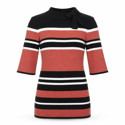 Dorothy Perkins Womens Multicoloured Striped Knit Pullover Jumper Size 10