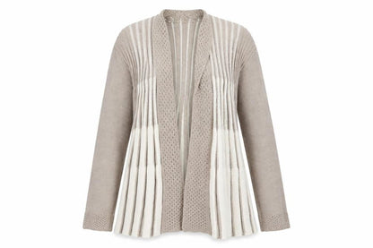 Pulse Womens Brown Striped Knit Cardigan Jumper Size S