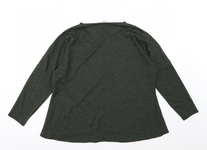George Womens Green  Knit Pullover Jumper Size 14