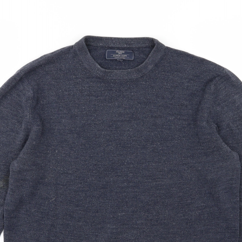 BHS Mens Blue  Knit Pullover Jumper Size S