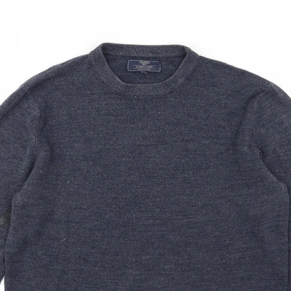 BHS Mens Blue  Knit Pullover Jumper Size S